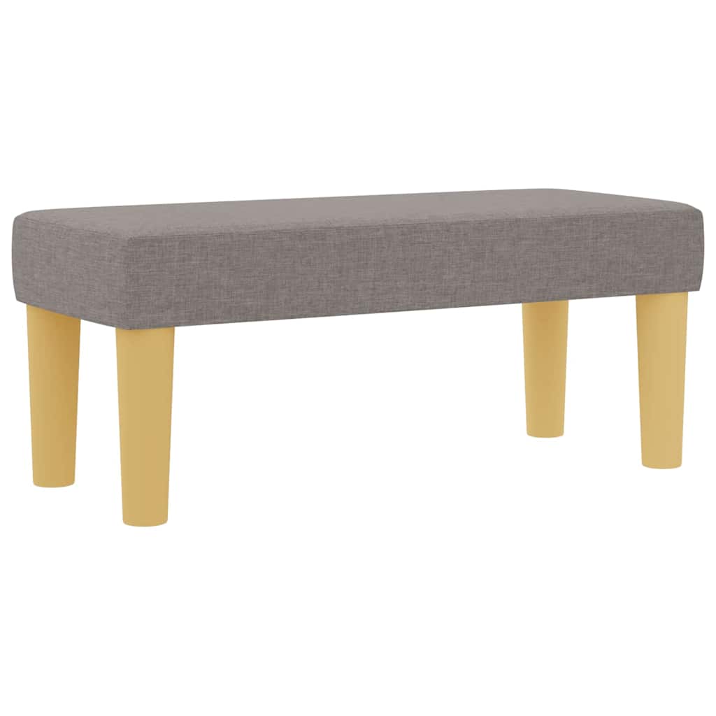 Box spring seng med pude Gråbrun 190 x 90 cm Stof