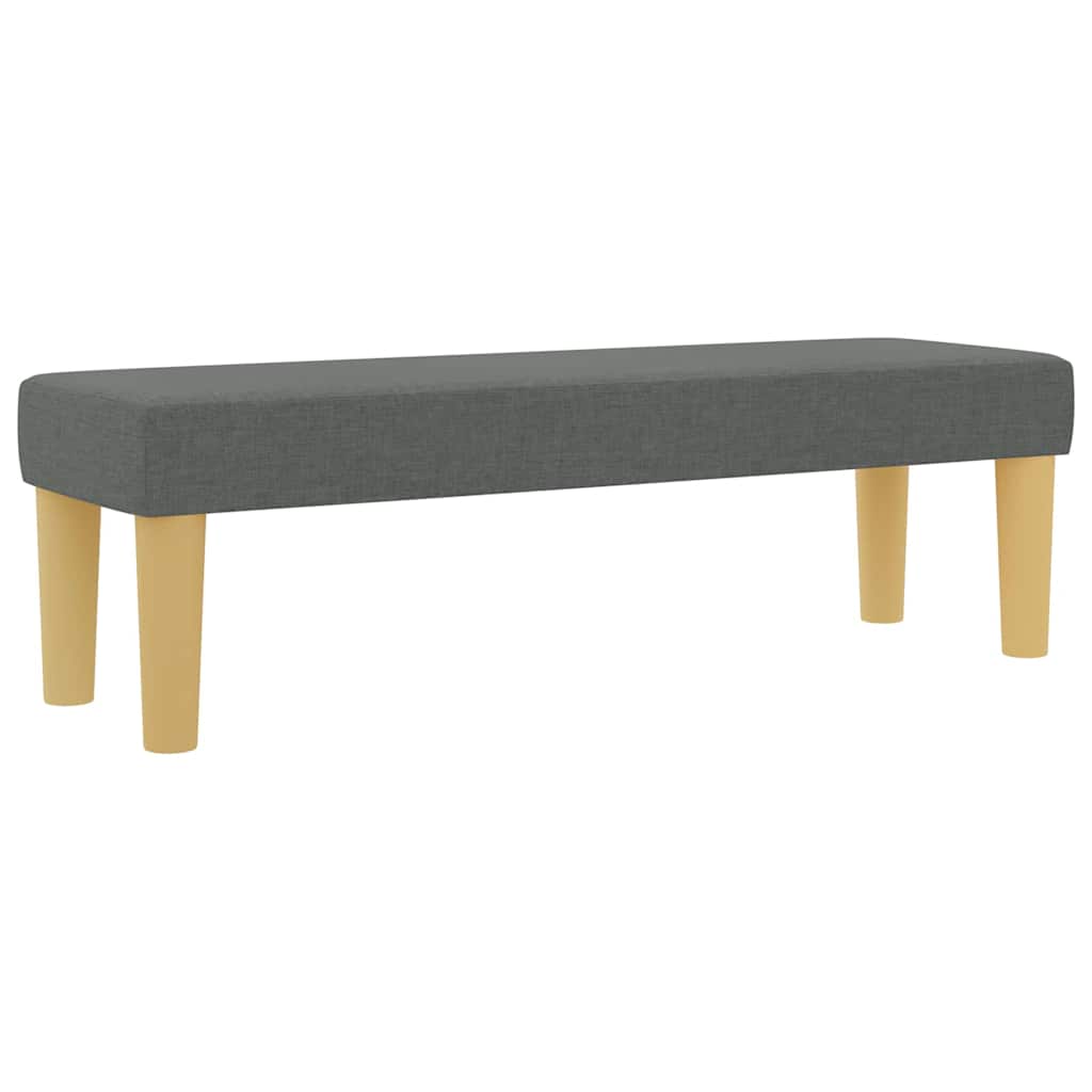 Box spring seng med hovedgærde Mørkegrå 190 x 120 cm Stof