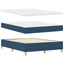 Box spring seng med pude med hovedgærde Blå 200 x 140 cm Stof