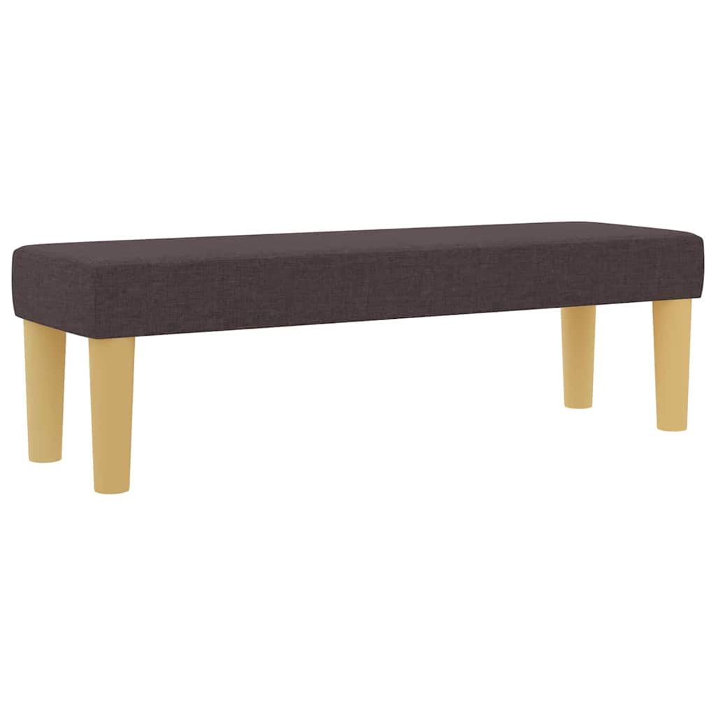 Box spring seng med hovedgærde Mørkebrun 200 x 160 cm Stof