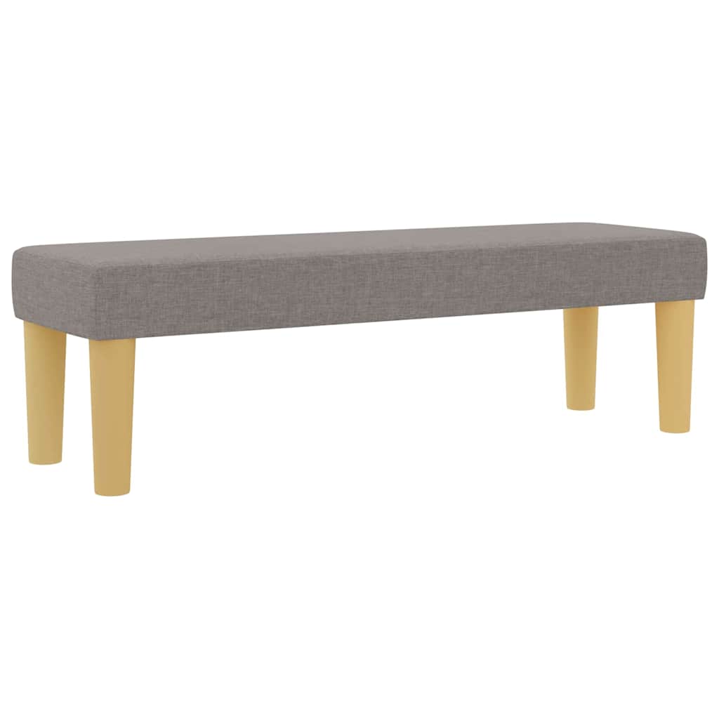 Box spring seng med hovedgærde Gråbrun 200 x 160 cm Stof