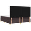 Box spring seng med hovedgærde Mørk Brun 200 x 180 cm Stof