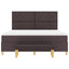 Box spring seng med hovedgærde Mørk Brun 200 x 180 cm Stof