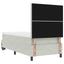 Box spring seng med hovedgærde Lysegrå 190 x 90 cm Fløjl