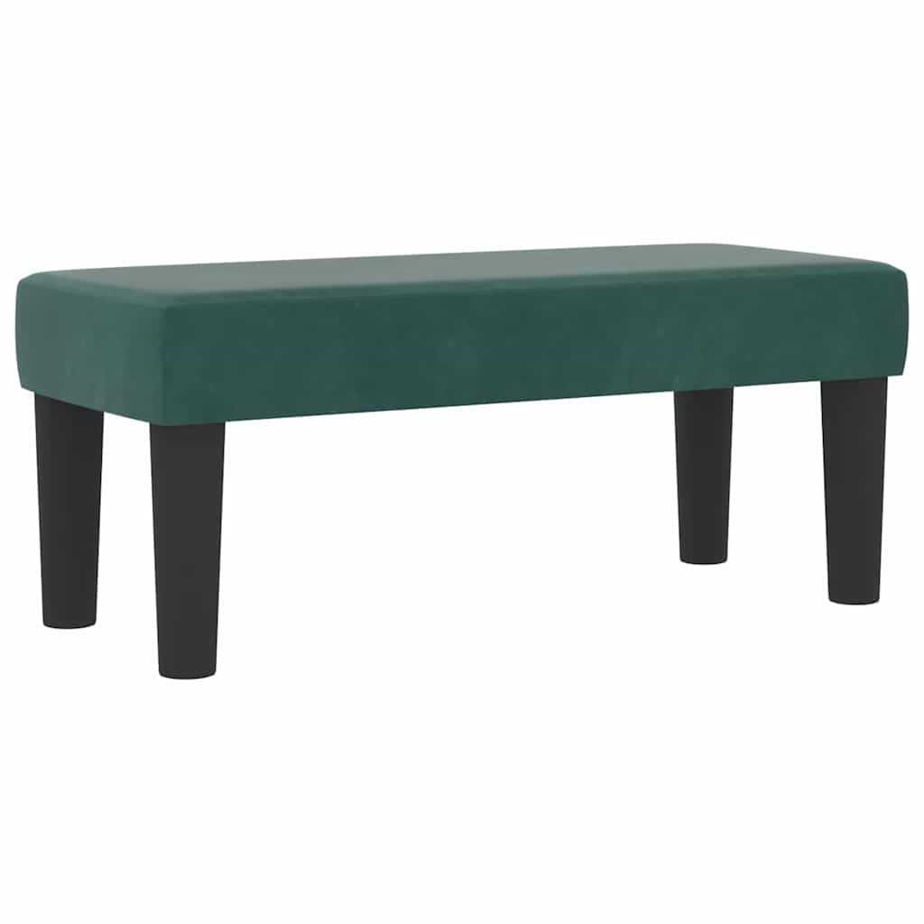 Box spring seng med hovedgærde Mørkegrøn 190 x 90 cm Fløjl