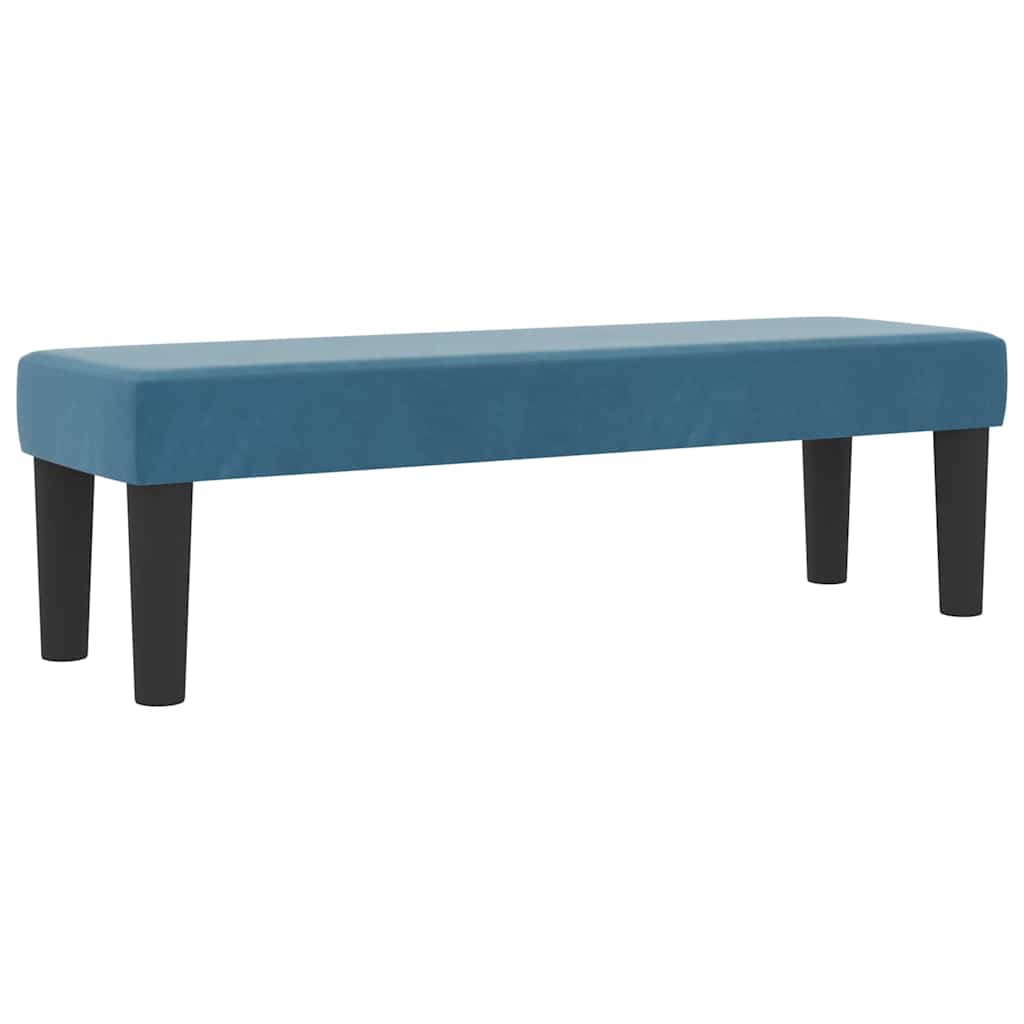 Box spring seng med hovedgærde Mørkeblå 190 x 120 cm Fløjl