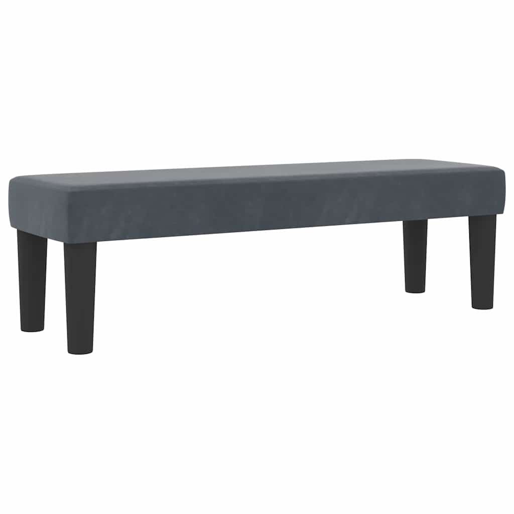 Box spring seng med hovedgærde Mørkegrå 200 x 160 cm Fløjl