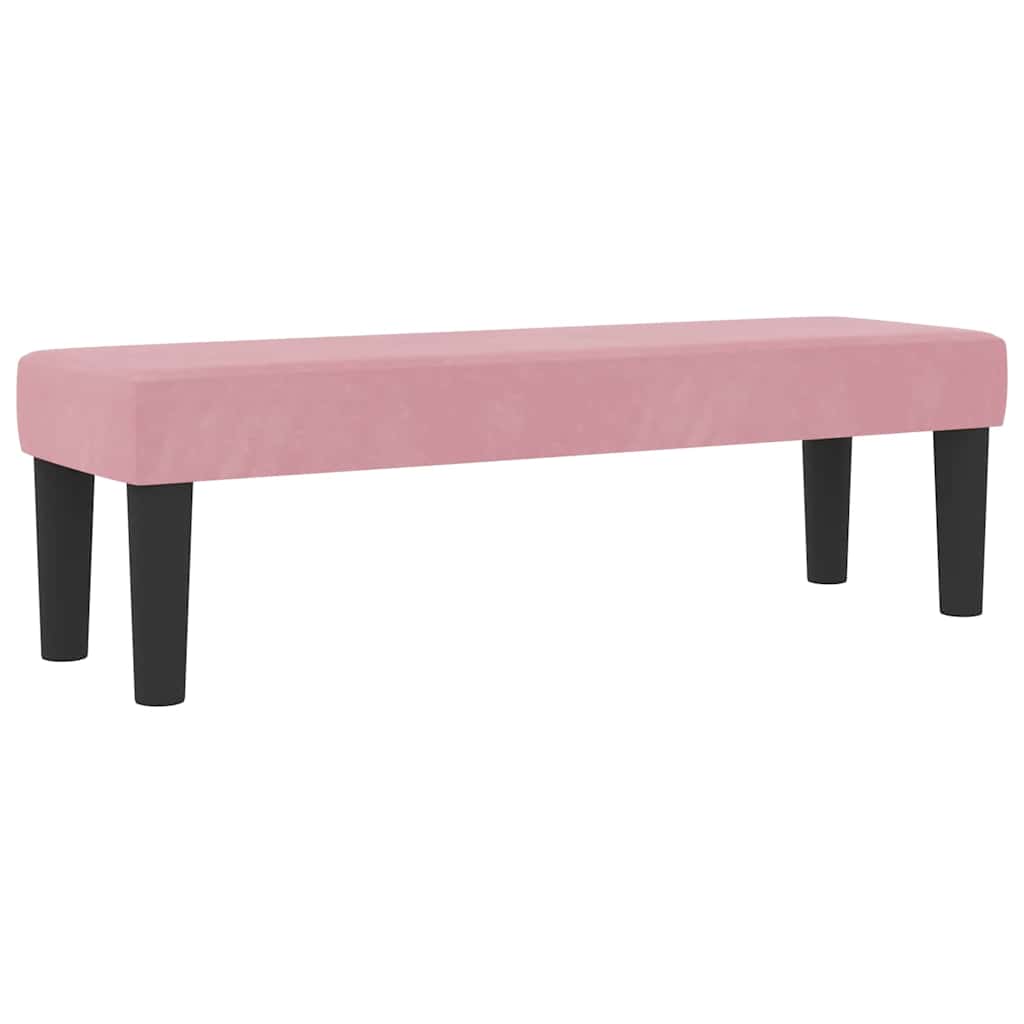 Box spring seng med madras Lyserød 200 x 200 cm Fløjl