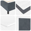 Box spring seng med hovedgærde Mørkegrå 200 x 80 cm Fløjl