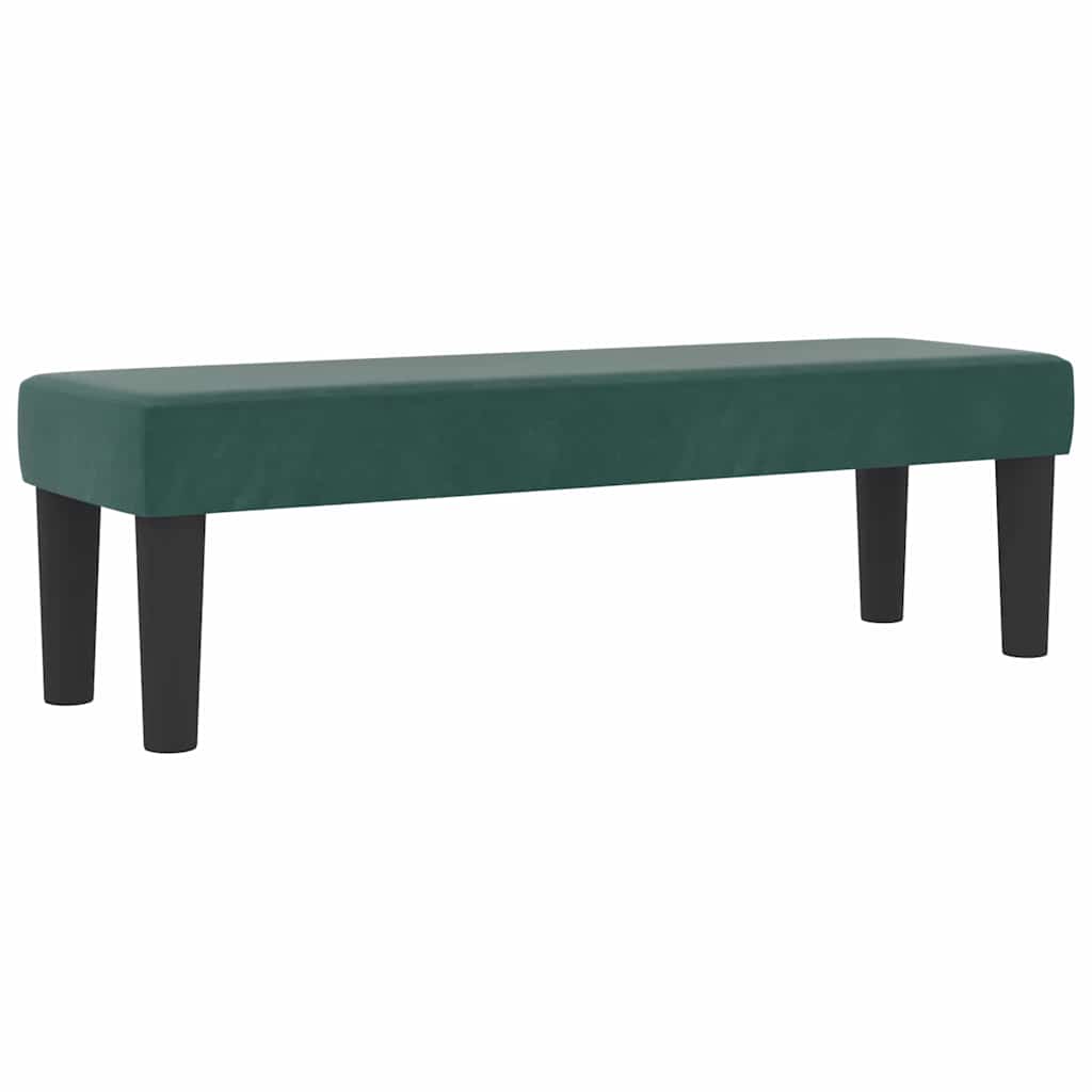 Box spring seng med hovedgærde Mørkegrøn 190 x 120 cm Fløjl