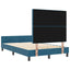Box spring seng med hovedgærde Mørk blå 120 x 200 cm Fløjl