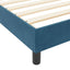 Box spring seng med hovedgærde Mørk blå 160 x 200 cm Fløjl