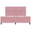 Box spring seng med hovedgærde Lyserød 180 x 200 cm Fløjl
