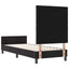 Box spring seng med hovedgærde Sort 80 x 200 cm Fløjl