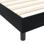 Box spring seng med hovedgærde Sort 120 x 190 cm Fløjl