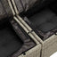 Havesofa Sæt 9 stk. Grå Poly rattan