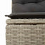 Havesofa Sæt 8 stk. Lysegrå polyrattan