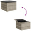 Sofa Sæt 6 stk. Lysegrå polyrattan