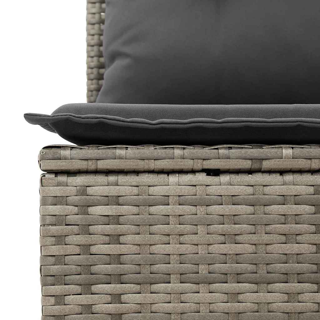 Sofa Sæt 9 stk. Grå polyrattan