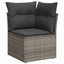 Sofa Sæt 9 stk. Grå polyrattan