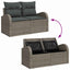 Sofa Sæt 9 stk. Grå polyrattan