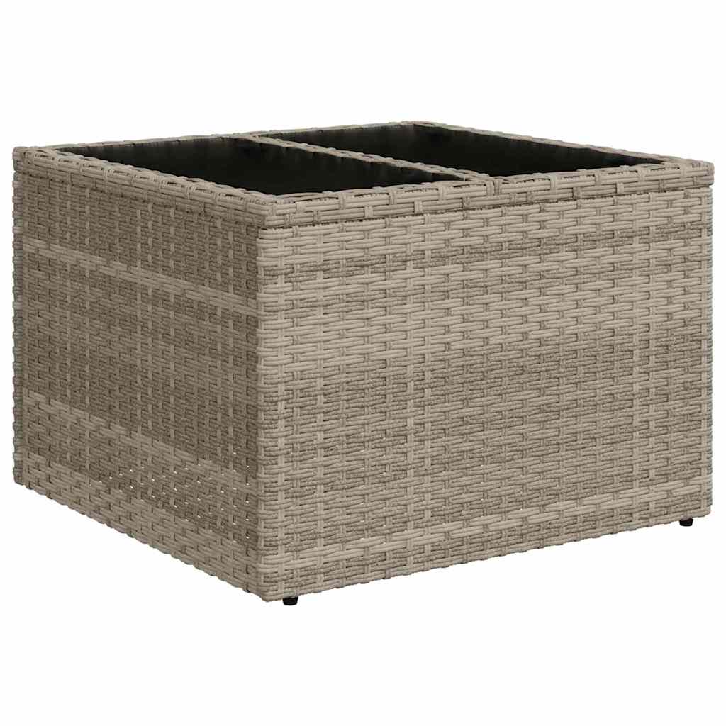 Havesofa Sæt 6 stk. Lysegrå polyrattan