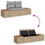 Havesofa Sæt 9 stk. 8-Antal sæder Beige og lys grå Polyrattan