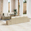 Havesofa Sæt med pude 8 pcs Beige og creme