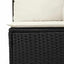 Sofa Sæt 8 stk. 8-Antal sæder Sort og Cream polyrattan