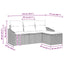 Sofa Sæt 4 stk. Beige polyrattan