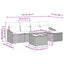 Sofa Sæt 6 stk. Beige polyrattan