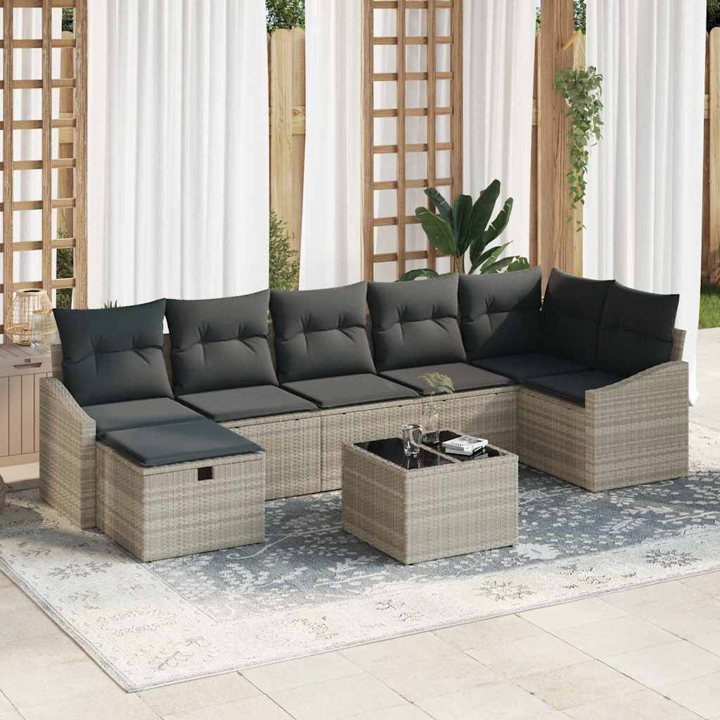 Sofa Sæt 8 stk. polyrattan