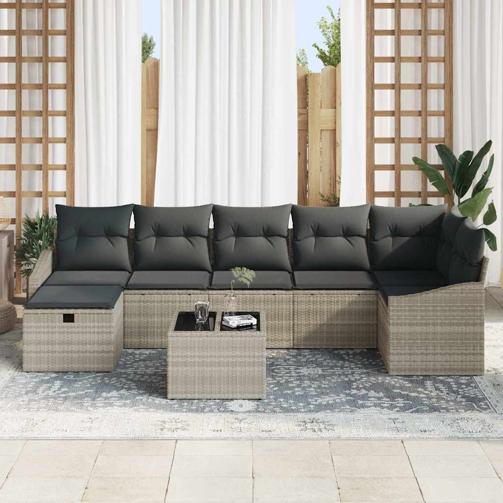 Sofa Sæt 8 stk. polyrattan
