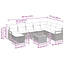 Havesofa Sæt 9 stk. Beige polyrattan