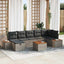 Havesofa Sæt 8 stk. Grå polyrattan