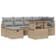 Havesofa Sæt 9 stk. polyrattan