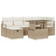 Havesofa Sæt 10 stk. polyrattan