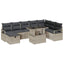 Havesofa Sæt 9 stk. polyrattan