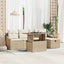 Havesofa Sæt 6 stk. polyrattan