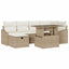 Havesofa Sæt 7 stk. polyrattan
