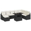 Havesofa Sæt 9 stk. polyrattan