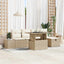 Havesofa Sæt 6 stk. Poly rattan