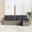 Havesofa Sæt 5 stk. Poly rattan