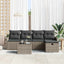 Havesofa Sæt 6 stk. Poly rattan