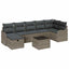 Havesofa Sæt 8 stk. Poly rattan