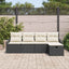 Sofa Sæt med pude 6 pcs polyrattan