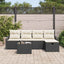 Sofa Sæt med pude 5 pcs polyrattan