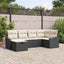 Sofa Sæt med pude 7 pcs polyrattan