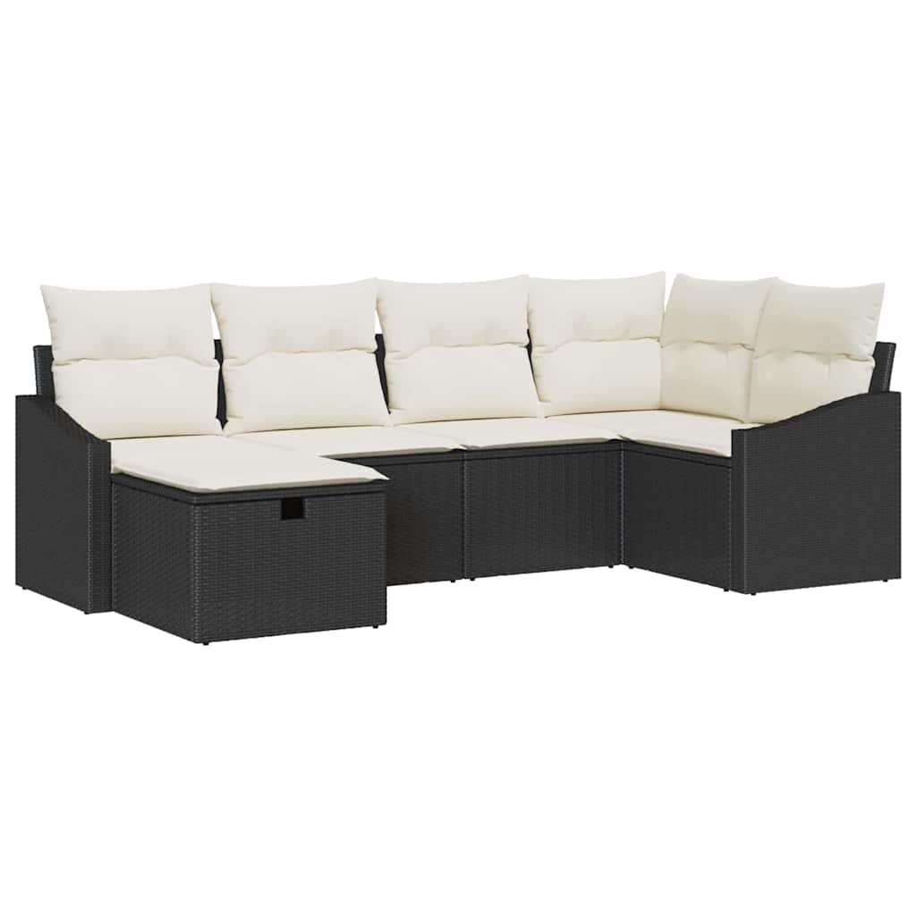 Sofa Sæt med pude 7 pcs polyrattan