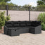Sofa Sæt med pude 7 pcs polyrattan